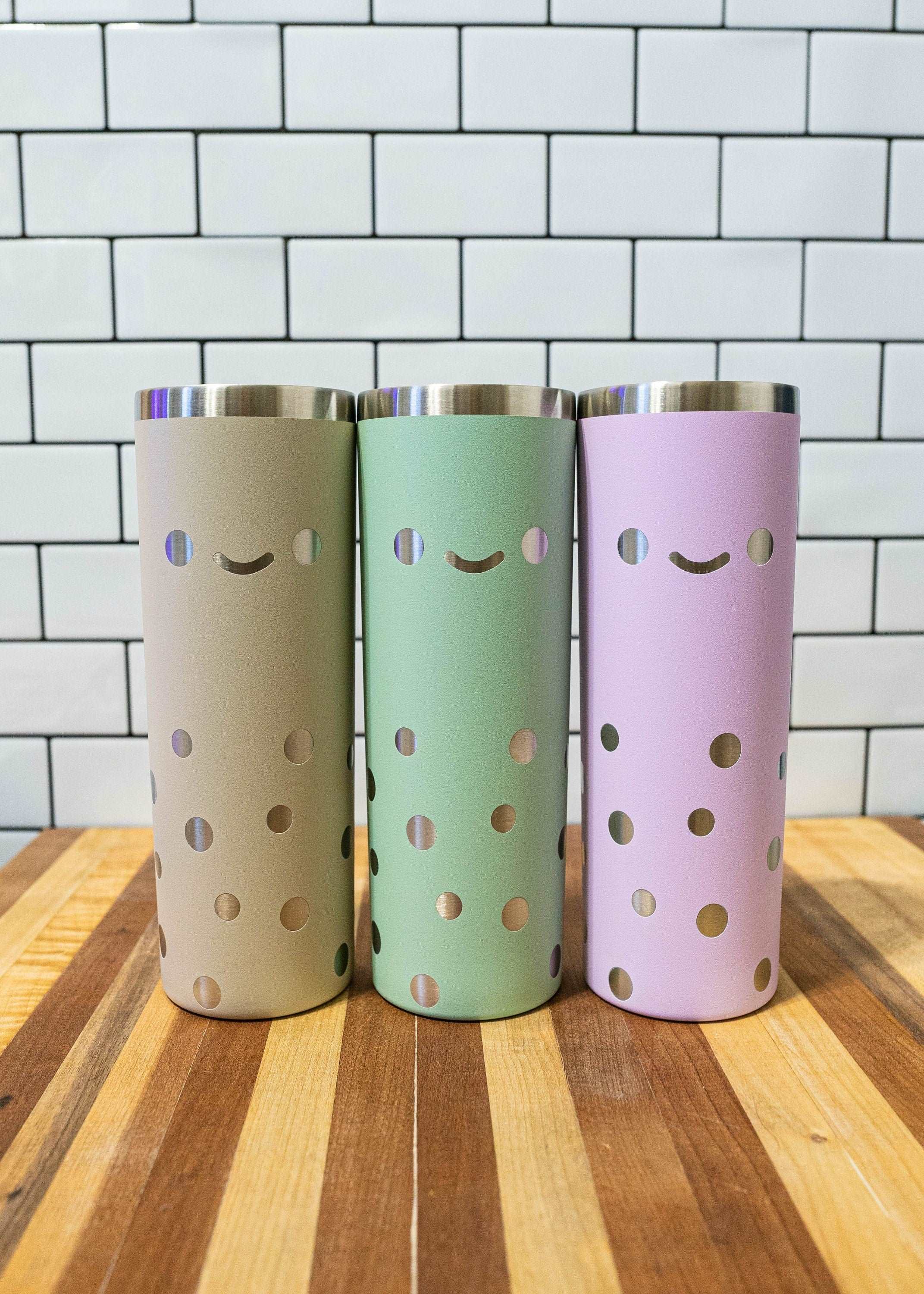 boba tea themed stainless steel tumbler – bleu frog creations