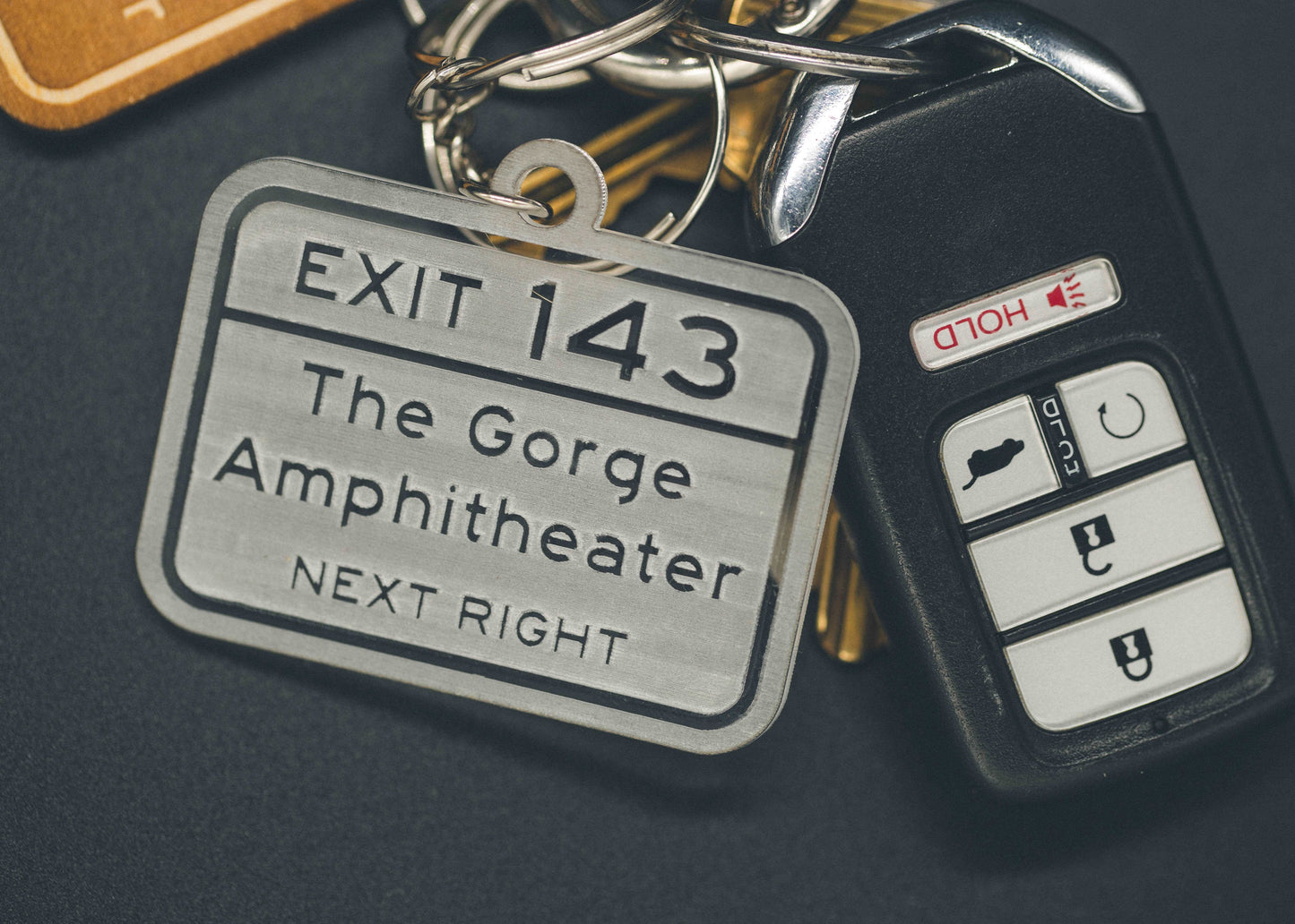 the gorge amphitheater - highway exit keychain